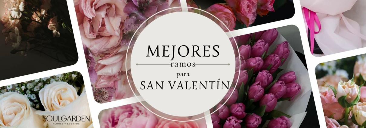 Ramo de flores frescas y sostenibles para San Valentín, diseñado por Soul Garden en Granada. Regalo perfecto para expresar amor y hacer especial el 14 de febrero.