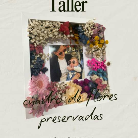 Taller de cuadro de flores preservadas en Soulgarden Granada