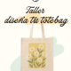 Taller de diseño y pintura de tote bag en Granada organizado por Soulgarden. Bolsa de algodón personalizada con ilustración floral.